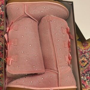 UGG Pink Rhinestone Winter Boots